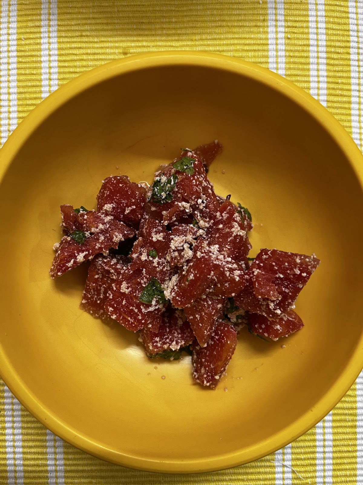 Watermelon feta salad